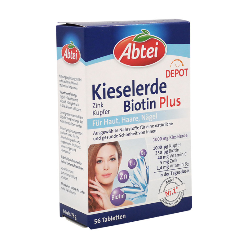 Abtei Kieselerde Biotin Plus Magnesium Calcium Stk Ludwigs Apotheke